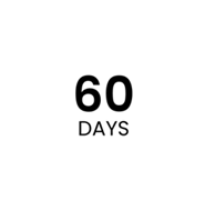 60 days money-back guarantee badge